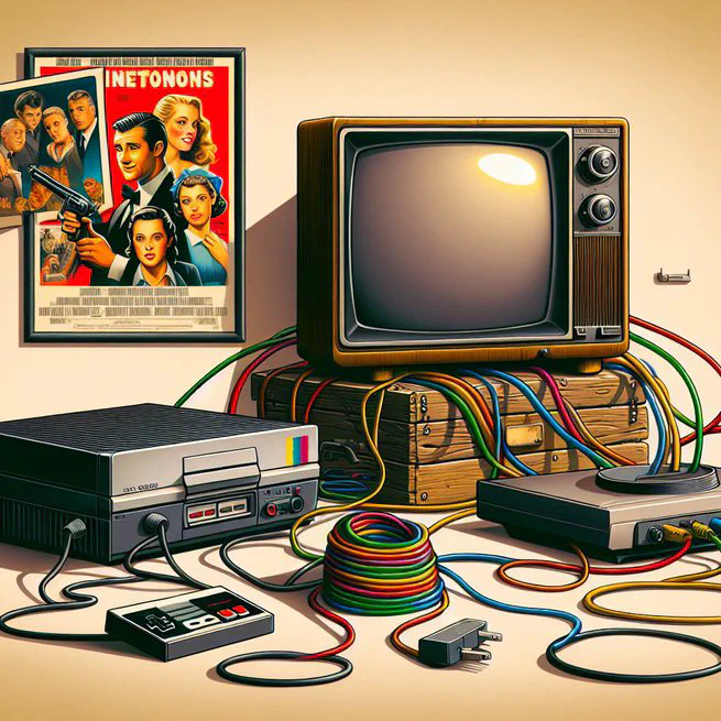 Adapter for Vintage TV and DVD